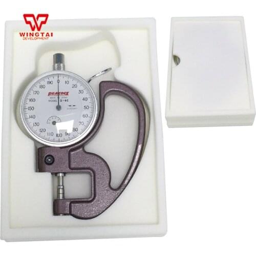 Original 0-1mm Japan PEACOCK Thickness Gauge 0.001mm Dial Thickness Tester G-6C