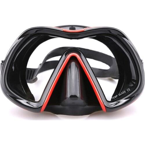 Professional Adult Silicone Diving Goggles Round Big Frame Scuba Anti-Fog Mask Snorkeling Underwater Swim Free-dive Equipment