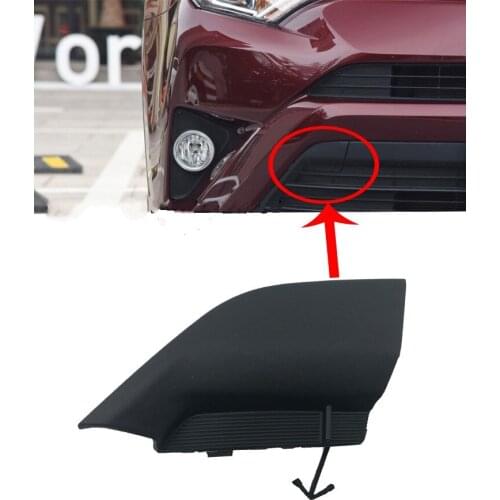 QDAEROHIVE Car front Bumper Tow Hook Cap Cover Fit for toyota RAV4 2016 2017 2018