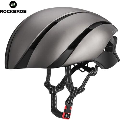 ROCKBROS MTB Bike Helmet Cycling EPS Ultralight Integrally-molded Helmet Reflective Bicycle Safety Hat For Men Women 57-62 CM
