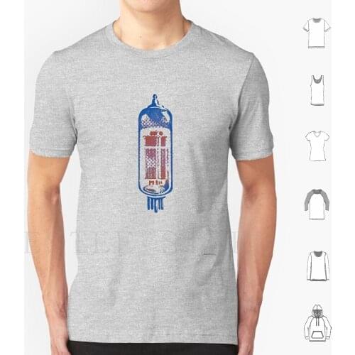 Glowing Vacuum Tube Black Light Style T Shirt Men Cotton 6Xl Pencil Drawing Valves Tubes Tube Amp Amplifier Radio Rca Mcintosh