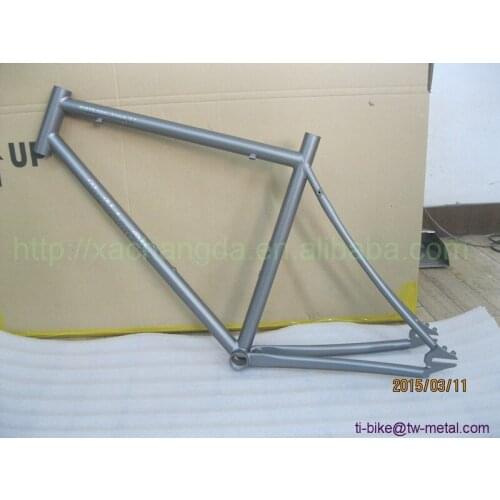 Titanium Track Bicycle Frames Custom Titanium Fixed Gear Bike Frame China Titanium Single Speed Bicycle Frame with Sandblasting