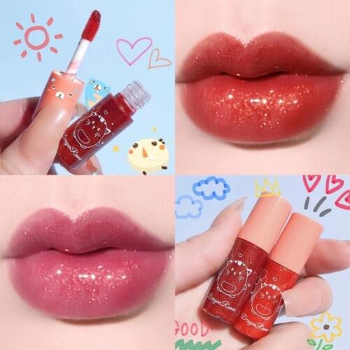 Liquid Lipstick Waterproof Non-Fading Various Colors Mini Cute Matte Velvet Long Lasting Lip Gloss for Students