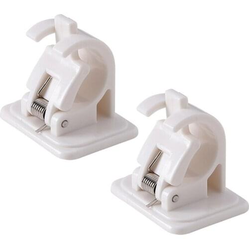 2Pcs/set Self-adhesive Hook Bracket Home Wall Hook Clothes Rail Small Objects Portable Hook Storage