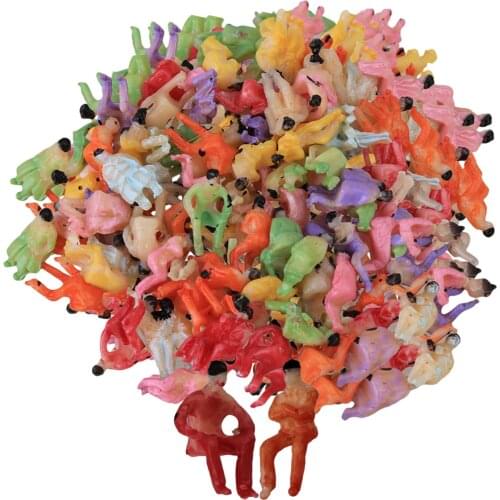 Mxfans 500 x N Scale 1:150 Painted Seated Figures Model Train Scenery Layout