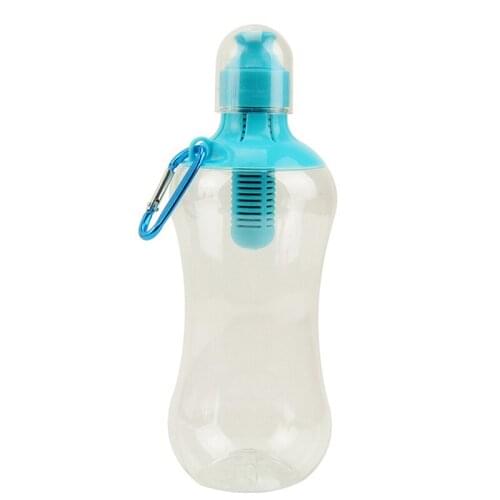550ML Water Bobble Hydration Filter Bottle Outdoor Portable Filtered Drinking Bottles with Built-In Carbon Filter Carbon