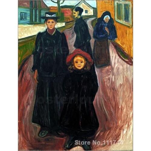 Abstract art paintings The Four Ages of Life Edvard Munch Hand painted High quality