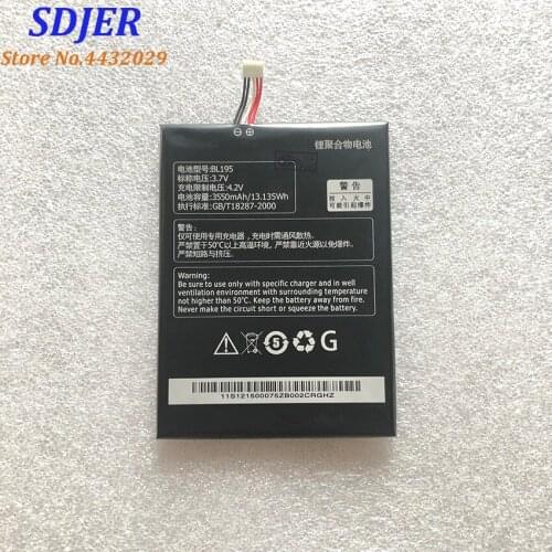 For Lenovo 3550Mah BL195 L12T1P31 Battery original Li-ion BL-195 For Lenovo A2 R6907 BL195 A2107 A2107A A2207 A2207A-H