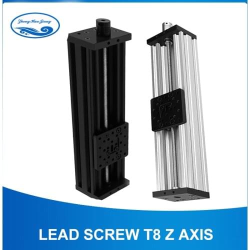 Lead Screw T8 Z Axis 3d Printer Open builds Z-axis Diy C-beam CNC Sliding Table 300mm 400mm 350mm Linear Actuator Bundle Kit