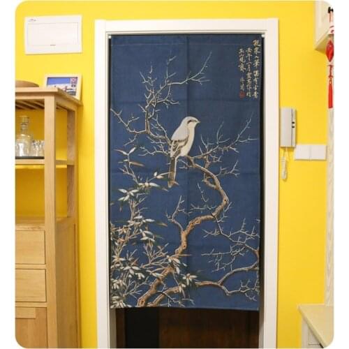 Custom size Chinese Decorative Door Curtain Doorway Curtains Home Decor Divider For Bedroom Kitchen