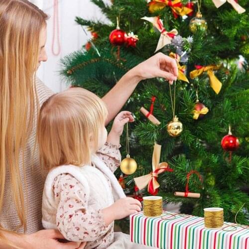 100m Metallic Yarn Macrame Cord 1.5mm Rope Ribbon Crafts Rope Silver Decoration For Sewing String Thread Textile Twine Home N8G7