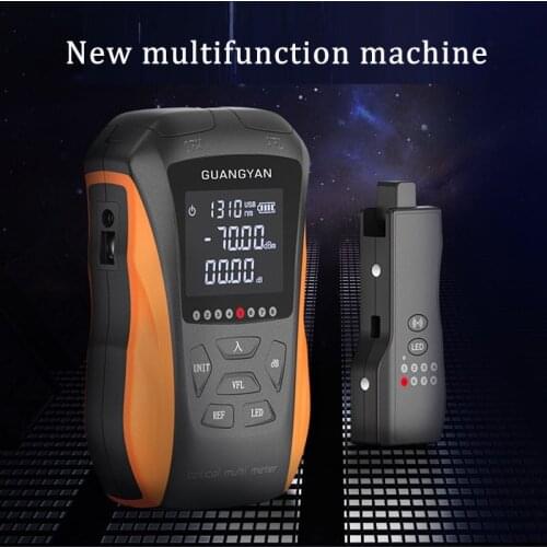 6 in 1 New Multifunction Optical Power Meter Visual Fault Locator Network Cable Test optical fiber tester 5km 15km VFL