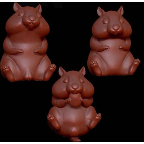 New 3pcs set hamster 3D model for cnc or 3D printers in STL file format -hamster father/mom/son