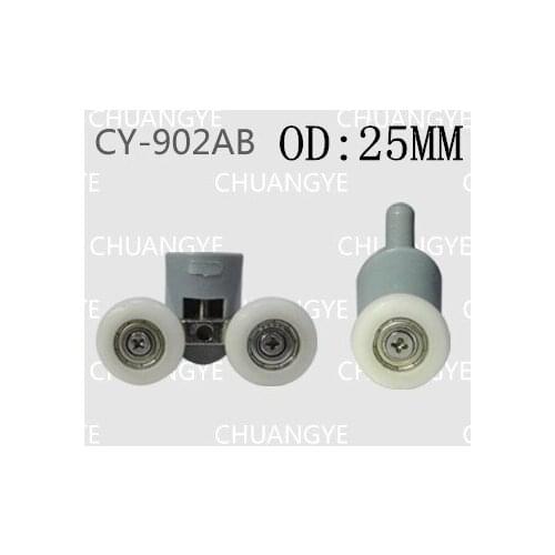 OD:25mm 8pcs hower room accessories bathroom accessories shower cabin pulley bathroom pulley old fashioned pulley 25 diameter