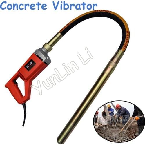 35mm Concrete Mixer Vibrator 220V 1.2/1.5m Stable Voltage Motor Concrete Mixing Tool Electric Cement Soil Concrete Vibrator