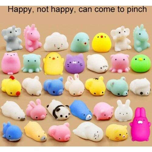 All Different Cute Mochi Squishy Cat Slow Rising Squeeze Healing Fun Kids Kawaii Kids Adult Toy Stress Reliever Decor