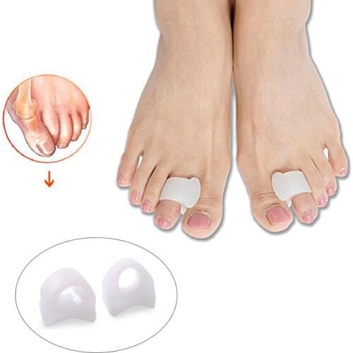 1 Pair Toe Silicone Bunion Guard Foot Care orthopedic Toe Separators Finger Toe Separator Correction Pad Foot Care Tool
