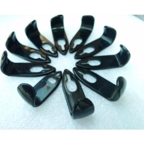 10pcs Black Rigid ABS Large Thumb Pick Finger Rest for Alto Saxophone Sax Woodwind Musical Instruments Parts & Accessories
