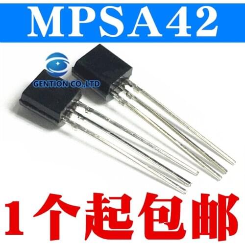 10PCS MPSA42 SA42 A42 0.5A/300V TO-92 in stock 100% new and original