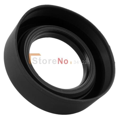 100% New 55mm 3-Stage Rubber Lens Hood for EF-S 18-55 mm f/3.5-5.6 IS Rebel T2i T1i 350D 400D 450D 1000D