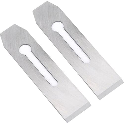 2pcs High-carbon Steel Plane Blade Replacement for Woodworking Hand Planer Tool Wood Planer Hand Blades Sliver