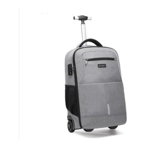 2021 travel rolling backpack for men oxford baggage bag men wheeled backpack bag luggage Trolley Bag on wheels Trolley Suitcase