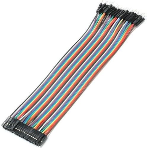 40 pcs in row 20cm 1pin 1p-1p 2.54mm female to male jumper wire connector Dupont cable for Arduino Nano Breadboard