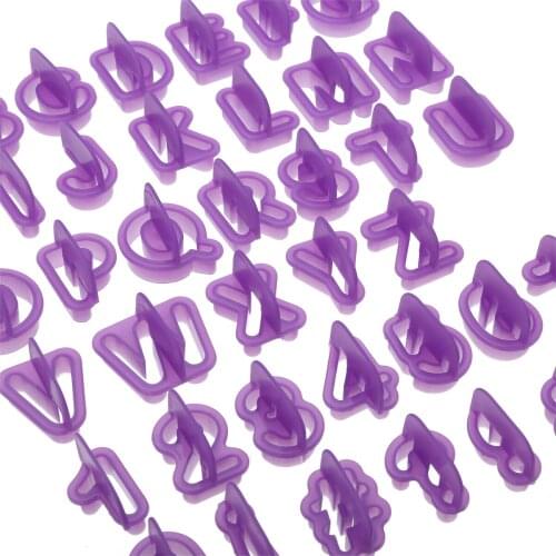Alphabet Number Cookie Cake Cutter Number Letter Shaped DIY Cake Biscuit Press Stamp Mould for Cake Decorating Bakeware Tool