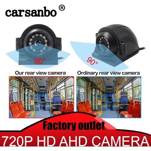 Carsanbo 720P HD AHD Camera Car Rear View or Front View or Side View Camera Waterproof Night Vision 12V For Car Bus Vehicle Auto