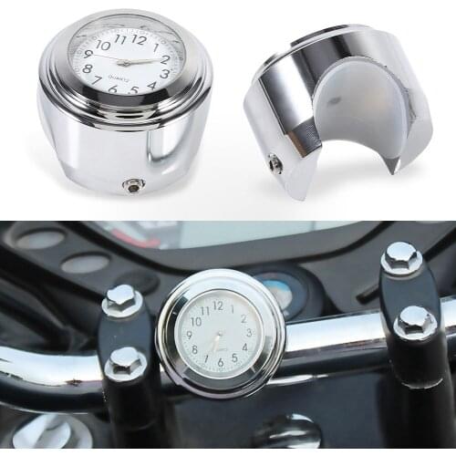 Clock Motorcycle Handlebar Mount Watch Precise Time Keeping Dial Clocks With Anti-Skip Rubber Mat And Allen Wrench Dropshipping
