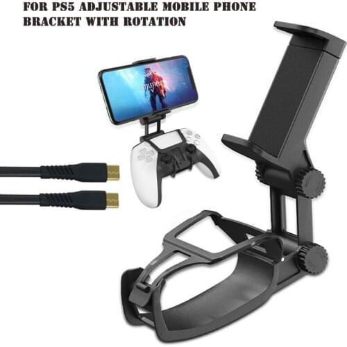 New Styles Phone Holder For PS5 Controller Portable Adjustable Clip Mount Mobile Phone Holder Clamp Bracket Stand Accessories