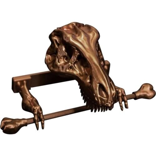 Dinosaur Skeleton Tissue Holder Creative Resin Toilet Paper Stand Multifunctional Roll Holder for Bathroom Bedroom LBShipping