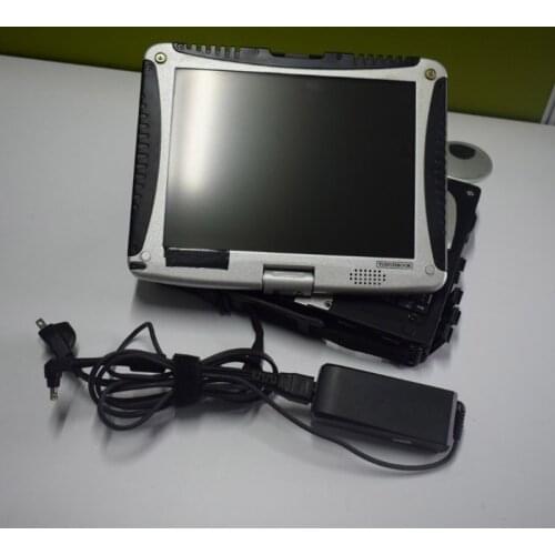 Auto diagnostic laptop used CF19 Toughbook CF-19 4G touchscreen choose hard disk works for B MW MB Star newest diag software