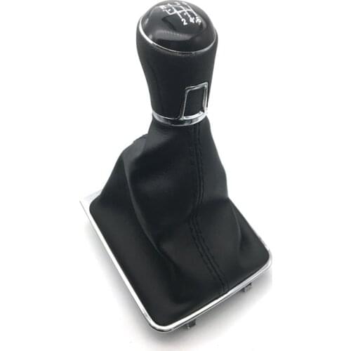 For Volkswagen VW Passat B7 2011 2012 2013 2014 2015 New 5 / 6speed Car Gear Shift Knob With Black Leather Boot 3AA711113A