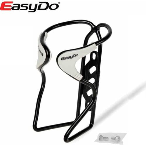 Easydo Aluminum Ultralight Rubber Mat Road MTB Bike Bicycle Cycling Water Bottle Cage Holder With Bolts 3 Colors Accessories