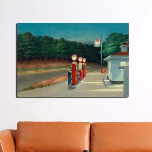 Classic Wall Art Edward Hopper Canvas Paintings Idealism Pictures Prints Gas Poster Home Decor Nordic For Living Room Framework