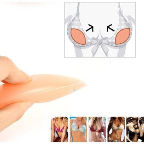 Hot Sell 1 Pair Silicone Bra Push Up Inserts Pad Breast Enhancer Brand New FS99