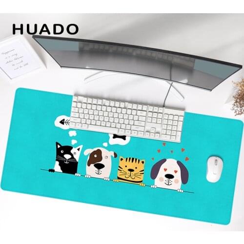 Cute Mouse Pad Gaming 90&40cm Large Size Durable Extended Desk Mat Anti Slip Rubber Base for PC Laptop Gamer