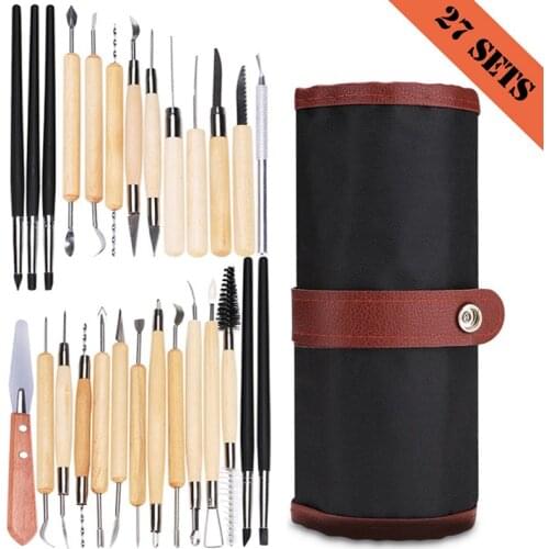 Multi-tools Ceramics Clay Sculpture Polymer tool set Beginners DIY Craft Sculpting Pottery Modeling Carving Smoothing Wax Kit