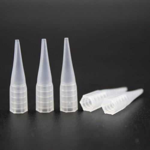 100 1R&3RL Tattoo Needle Tips Cap Microblading Nozzle For Ombre Permanent Makeup Supplies Accessories