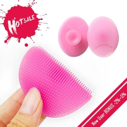 New Bath Facial Cleanser FDA Blackhead Facial Clean Silicone Shampoo Brush Shower Baby Massage Wash Pad Face Exfoliating Brushes