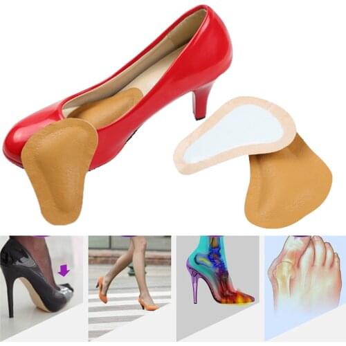 High-heeled Shoes Forefoot Pad leather Cushion Pad Orthotic Insole Half Yard Pad Metatarsal Toe Support Foot Care Tool Z28001