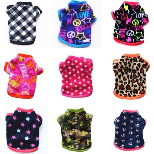 Casual Cat Hoodies for Winter Cozy Fleece Pet Small Dog Cat Sweater Clothes Cheap Pet Apparel for Kitten and Puppies XS S M L
