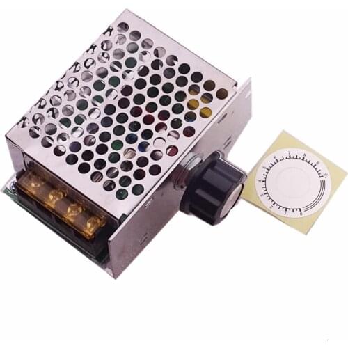 Professional 4000W 220V High Power Voltage Regulators SCR Speed Controller Electronic Voltage Regulator Governor Thermostat HR