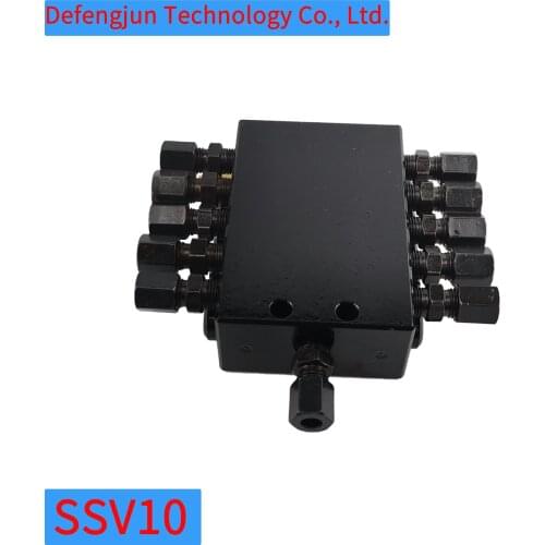 ARSSV10 1 In 10 Out Distributor Pump Concrete Pump Truck Paver Sany Zhonglian Grease Distributor Grease Distribution Valve