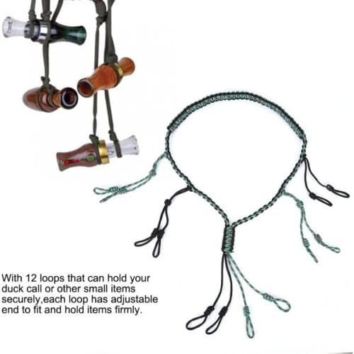 Duck Call Lanyard Decoy Rope Hiking Outdoor Adjustable Cord Loops Wild Naturehike Hunting Hunter Game Whistle Lanyard