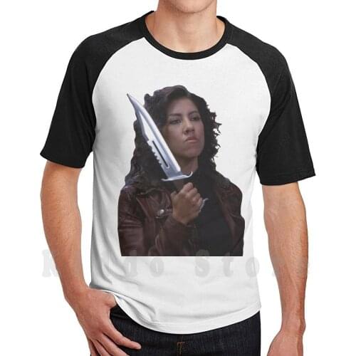 Rosa Diaz T Shirt Cotton Men DIY Print Cool Tee Stephanie Beatriz Rosa Diaz 99 Nine Nine B99 Comic Tv Shows Nbc Shows Nbc Parks
