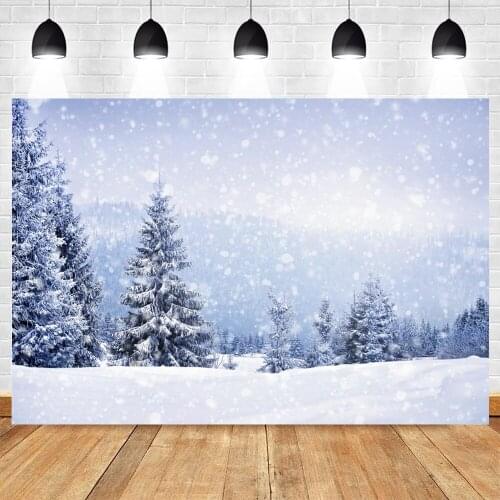 Yeele Christmas Backdrop Photography Snowfield Snowflake Winter Landscape Background Baby Photographic Photo Studio Photophone