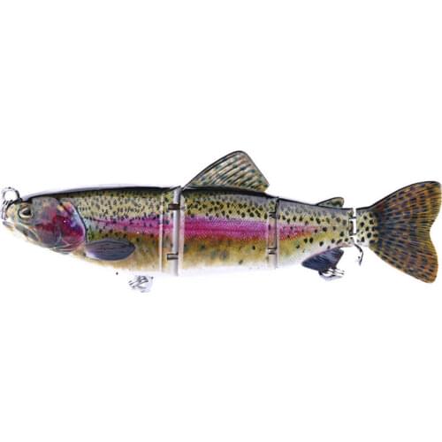 Fishing Lures Robotic Swimming-Auto Lure Bait Wobblers For 4-Segment Vivid Designed For Big Fish