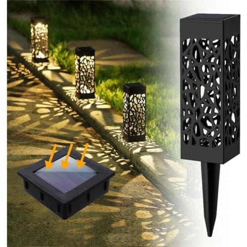 Solar Lawn Light Decoration Garden Hollow Lawn Lamp Outdoor Soalr Garden Lights Pathway Light Waterproof Garden Solar LED Light